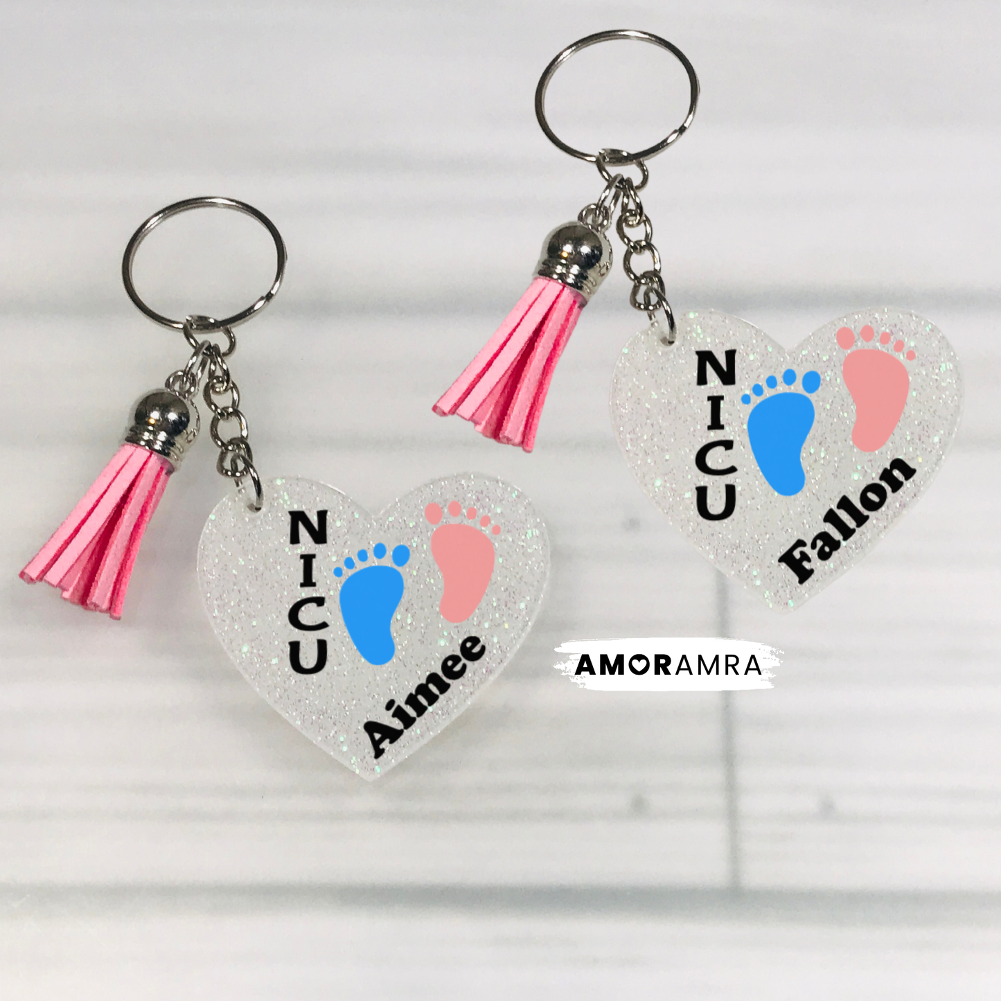 Personalized NICU Nurse Keychain | Neonatal ICU Nurse Gift