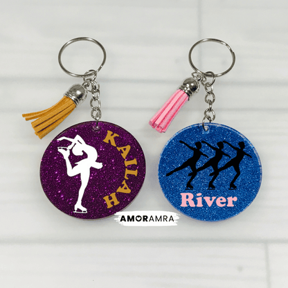 Personalized Figure Skating | Synchronized Skating Keychain