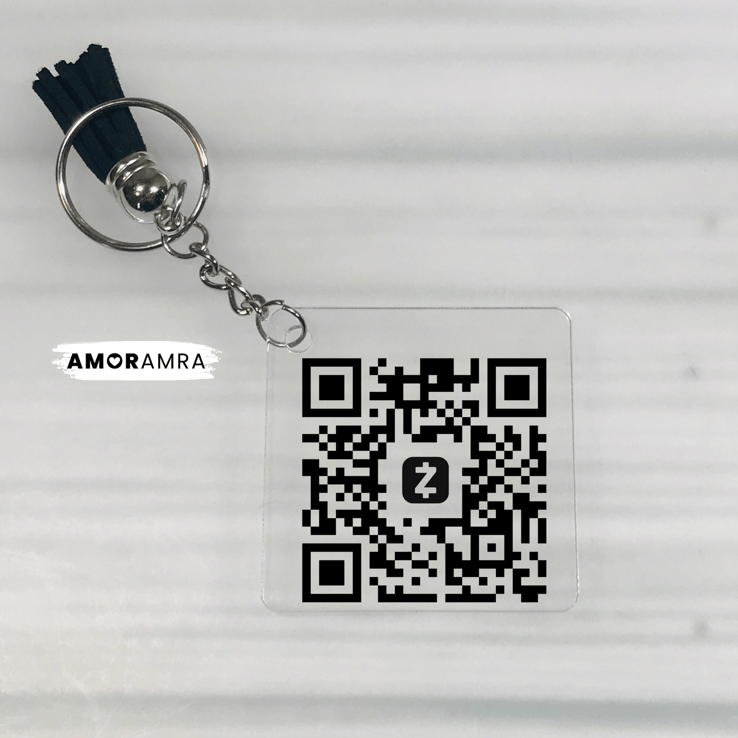 QR Code Keychain - Amor Amra