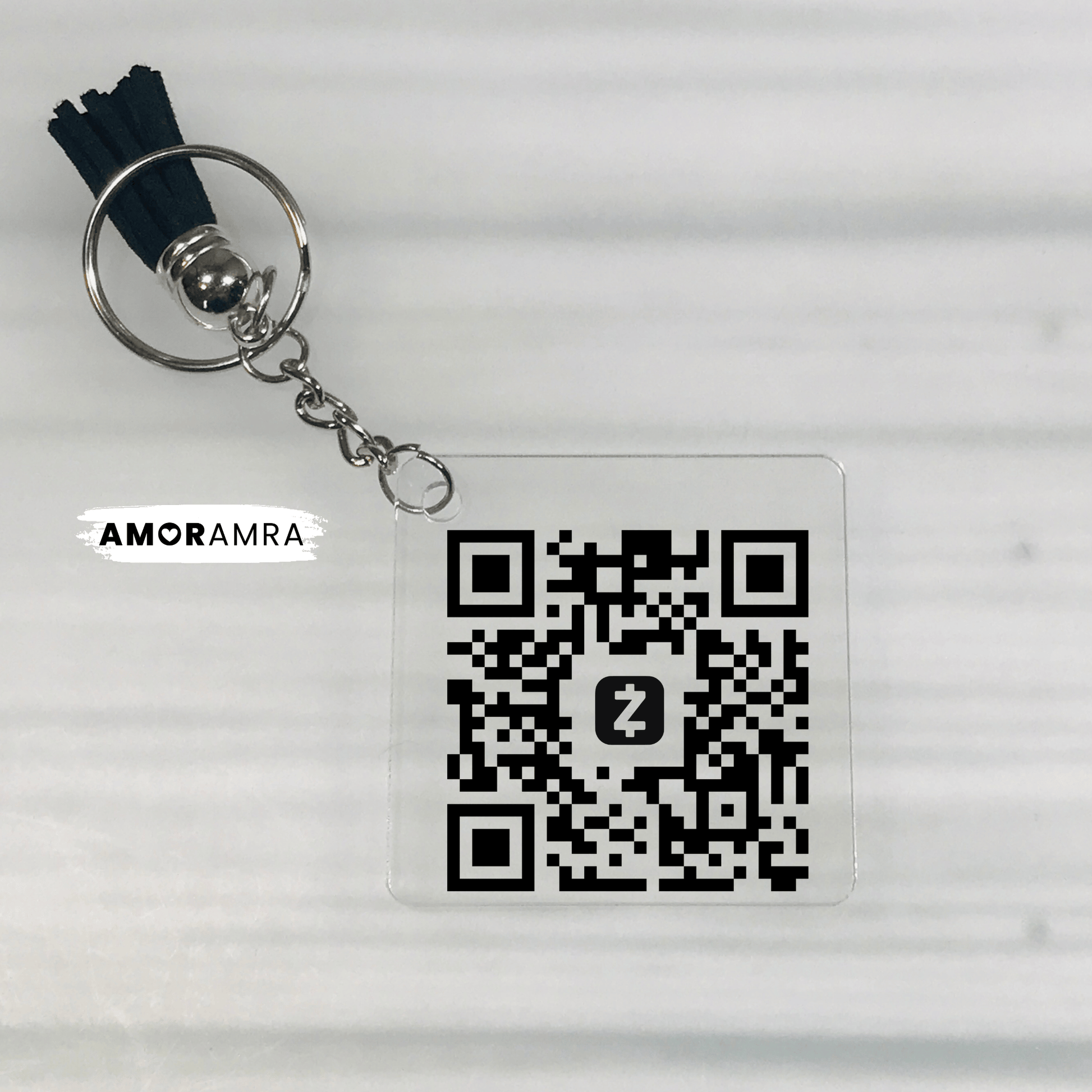 QR Code Keychain - Amor Amra