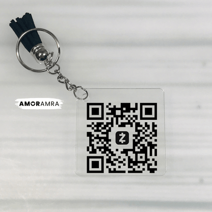 QR Code Keychain - Amor Amra