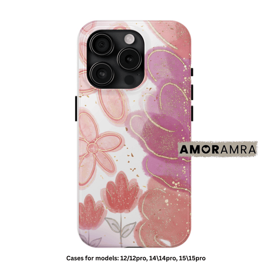 Floral Blush Pink iPhone Case