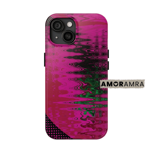 Vibrant Abstract Pink iPhone Case