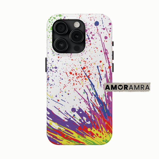 Colorful Paint Splatter iPhone Case