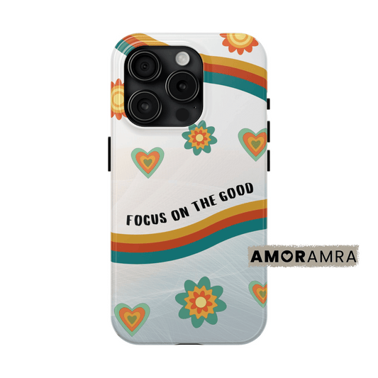 Focus On the Good Retro iPhone Case