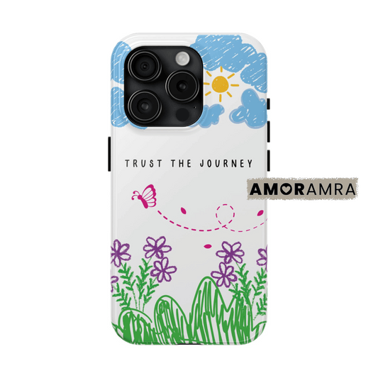 Trust the Journey Doodle Art iPhone Case
