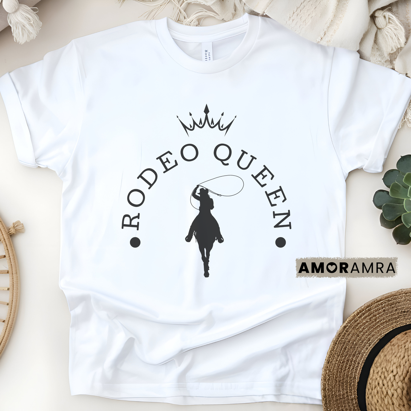 Rodeo Queen Horse T-shirt - Amor Amra