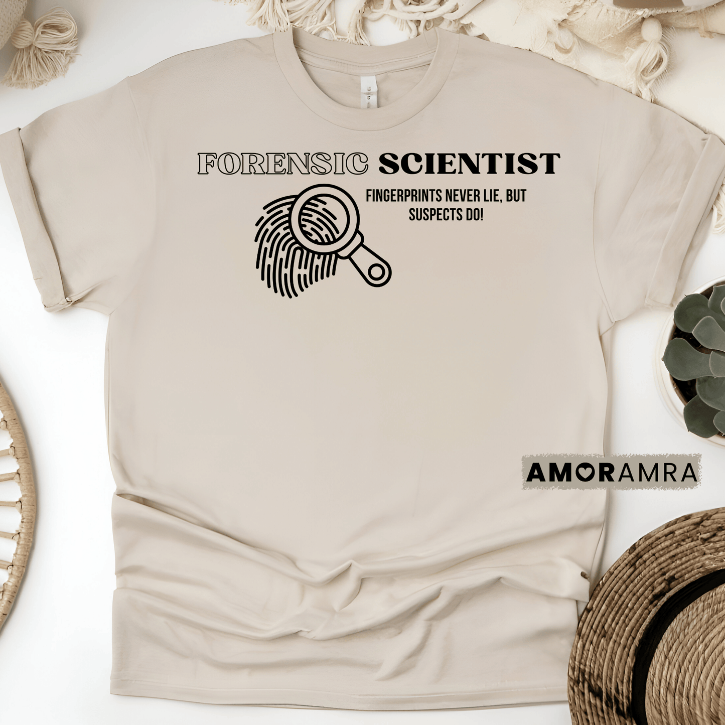 Forensic Scientist | Fingerprint Shirt - Amor Amra