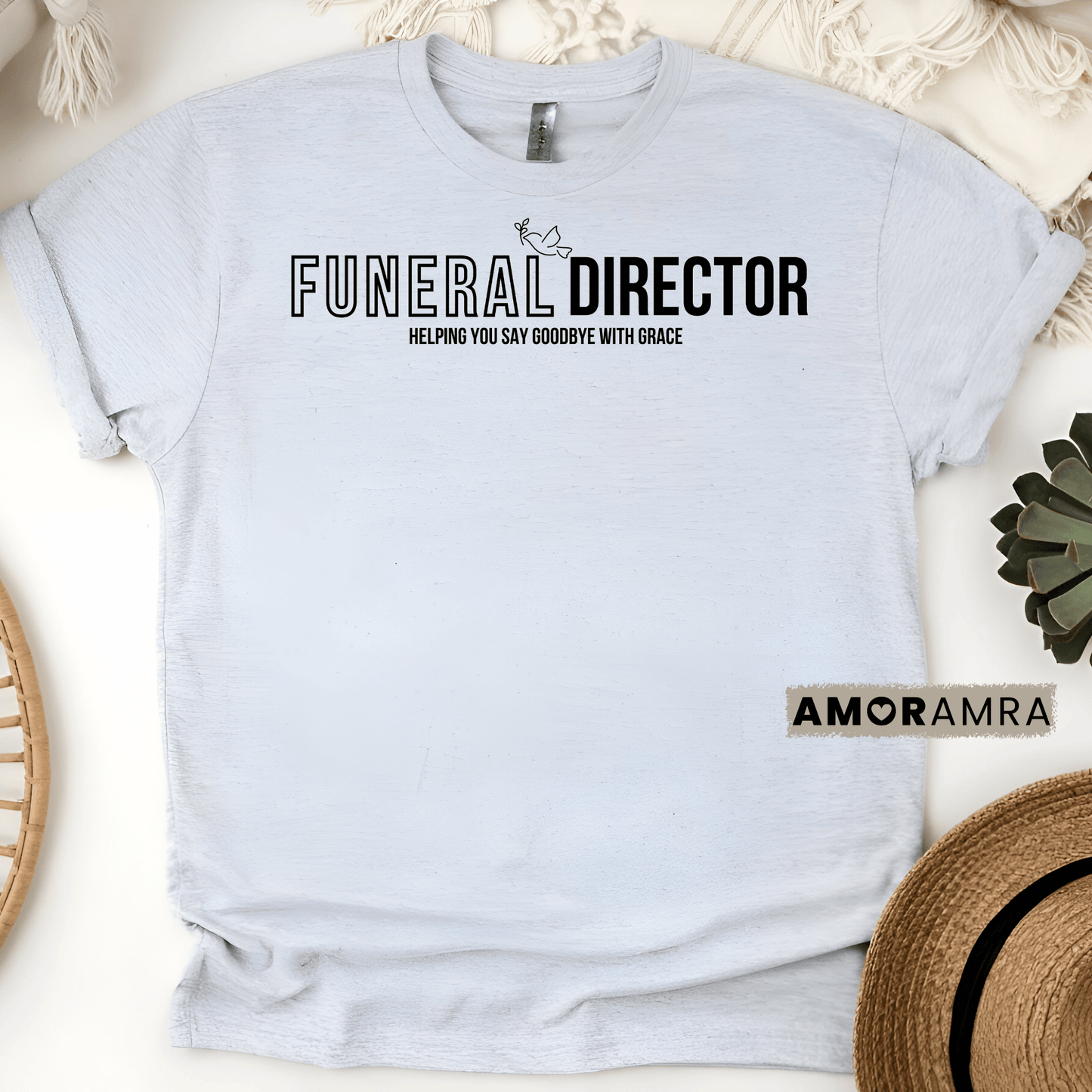 Funeral Director | Dove Shirt - Amor Amra