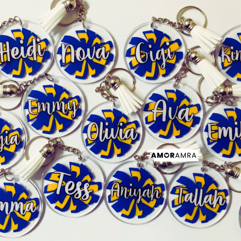 Personalized Cheerleader Keychain | Dance Team