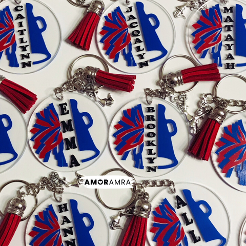 Personalized Cheerleader Keychain | Dance Team