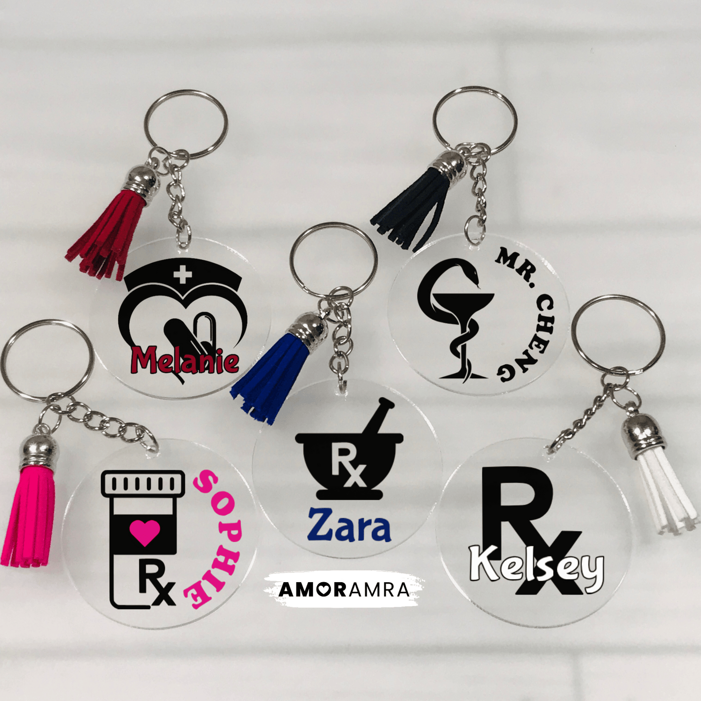 Personalized Pharmacist Keychain