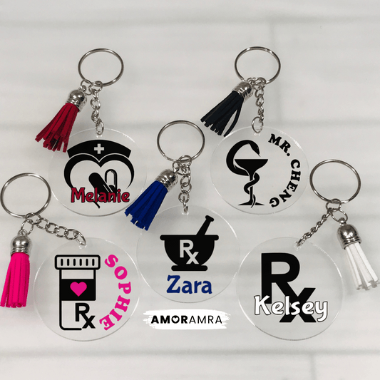 Personalized Pharmacist Keychain