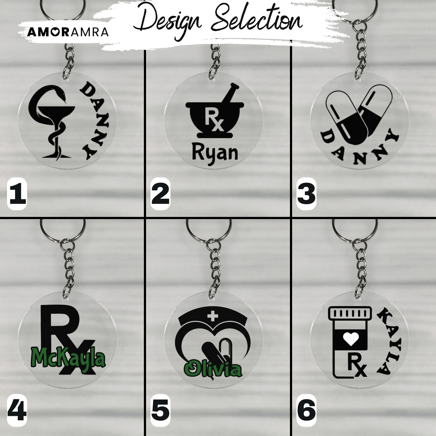 Personalized Pharmacist Keychain