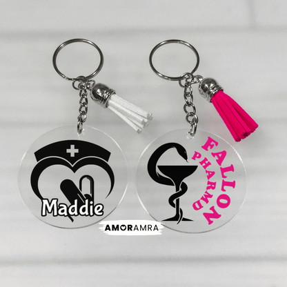 Personalized Pharmacist Keychain