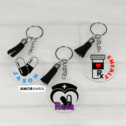 Personalized Pharmacist Keychain