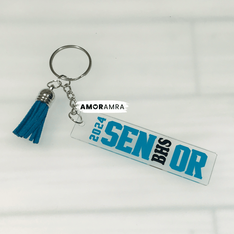 Graduation Acrylic Keychain | Class of 2024 - Amor Amra