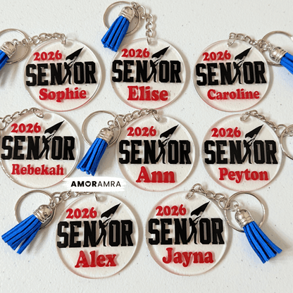 Personalized Color Guard Keychain | Winter Guard Gift - Amor Amra