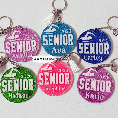 Personalized Swim Keychain | Artistic Swim Keychain - Amor Amra
