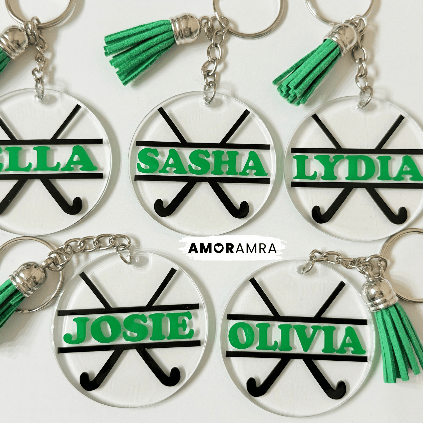 Personalized Field Hockey Keychain - Amor Amra