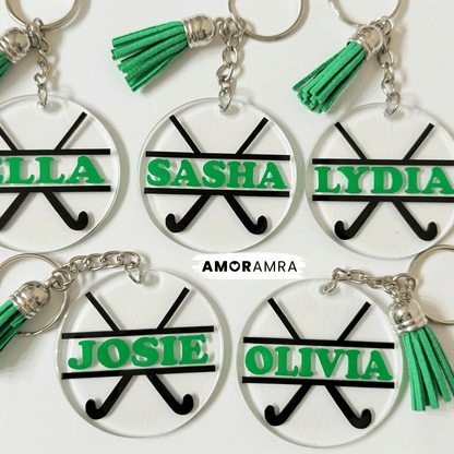 Personalized Field Hockey Keychain - Amor Amra