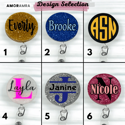 Personalized Name Badge Reel