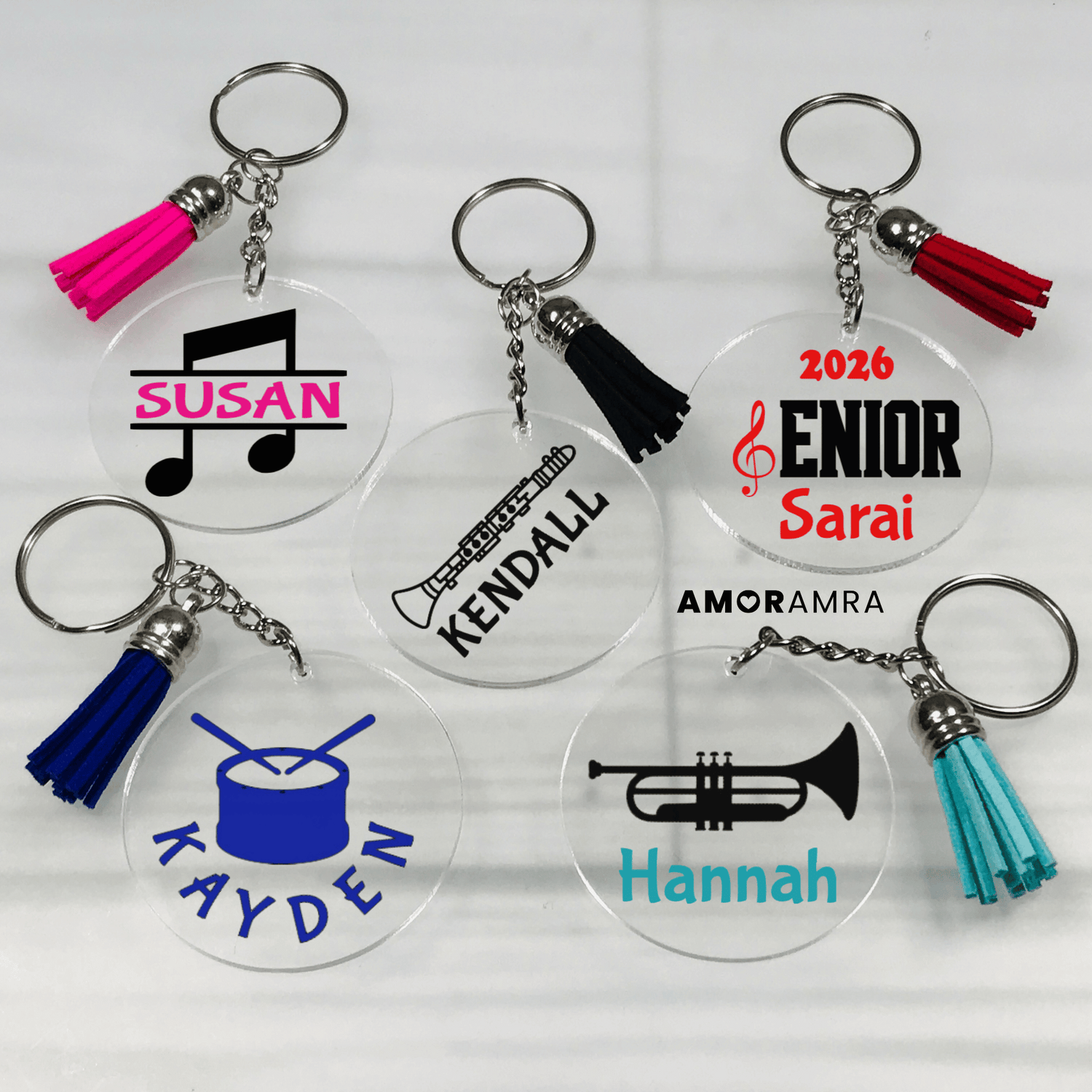 Personalized Marching Band Keychain - Amor Amra