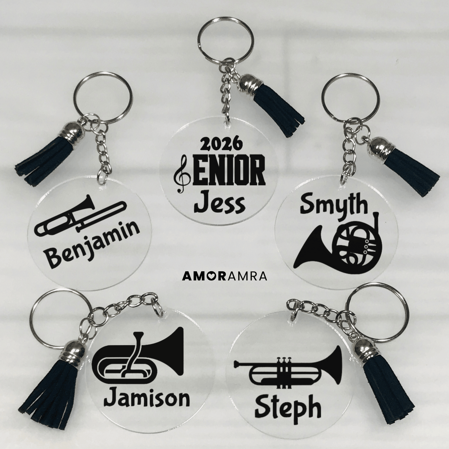 Personalized Marching Band Keychain