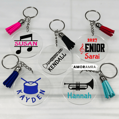 Personalized Marching Band Keychain