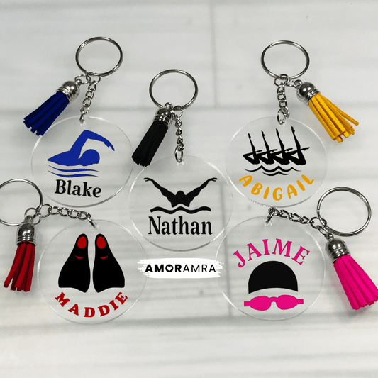 Personalized Swim Keychain | Artistic Swimmer Gift