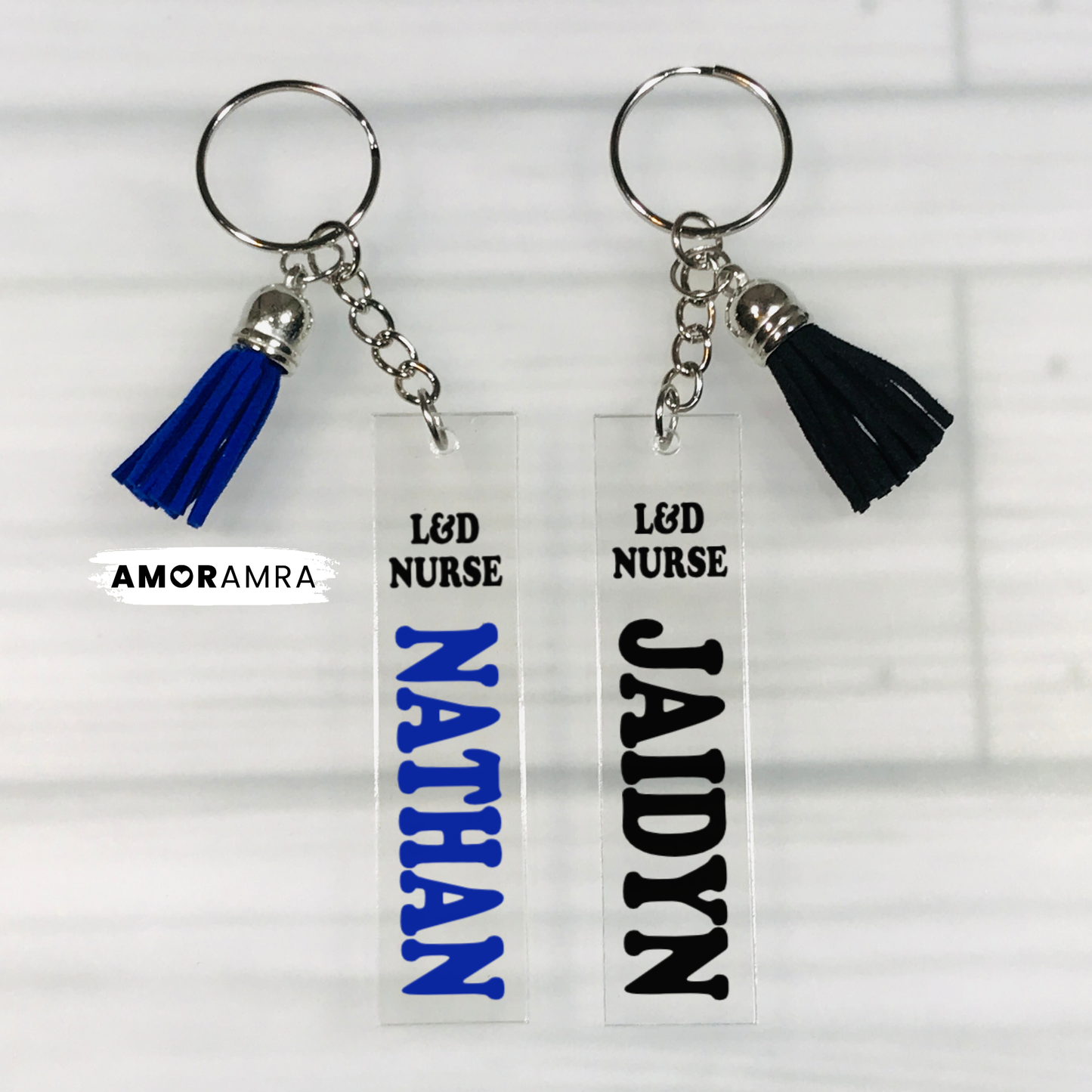 Personalized Labor and Delivery Nurse Keychain