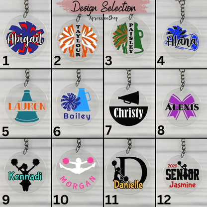 Personalized Cheerleader Keychain | Dance Team - Amor Amra