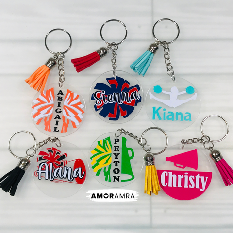 Personalized Cheerleader Keychain | Dance Team