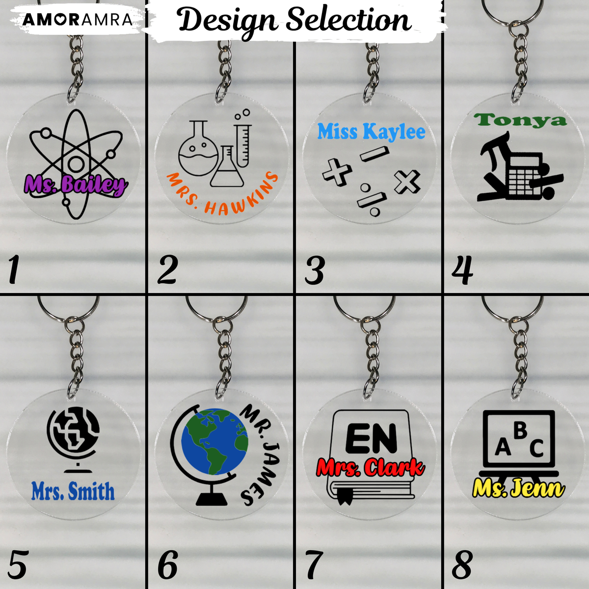 Personalized Teacher Keychain | History Teacher
