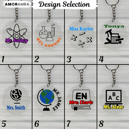 Personalized Teacher Keychain | History Teacher