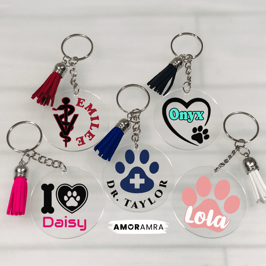 Personalized Veterinarian Keychain