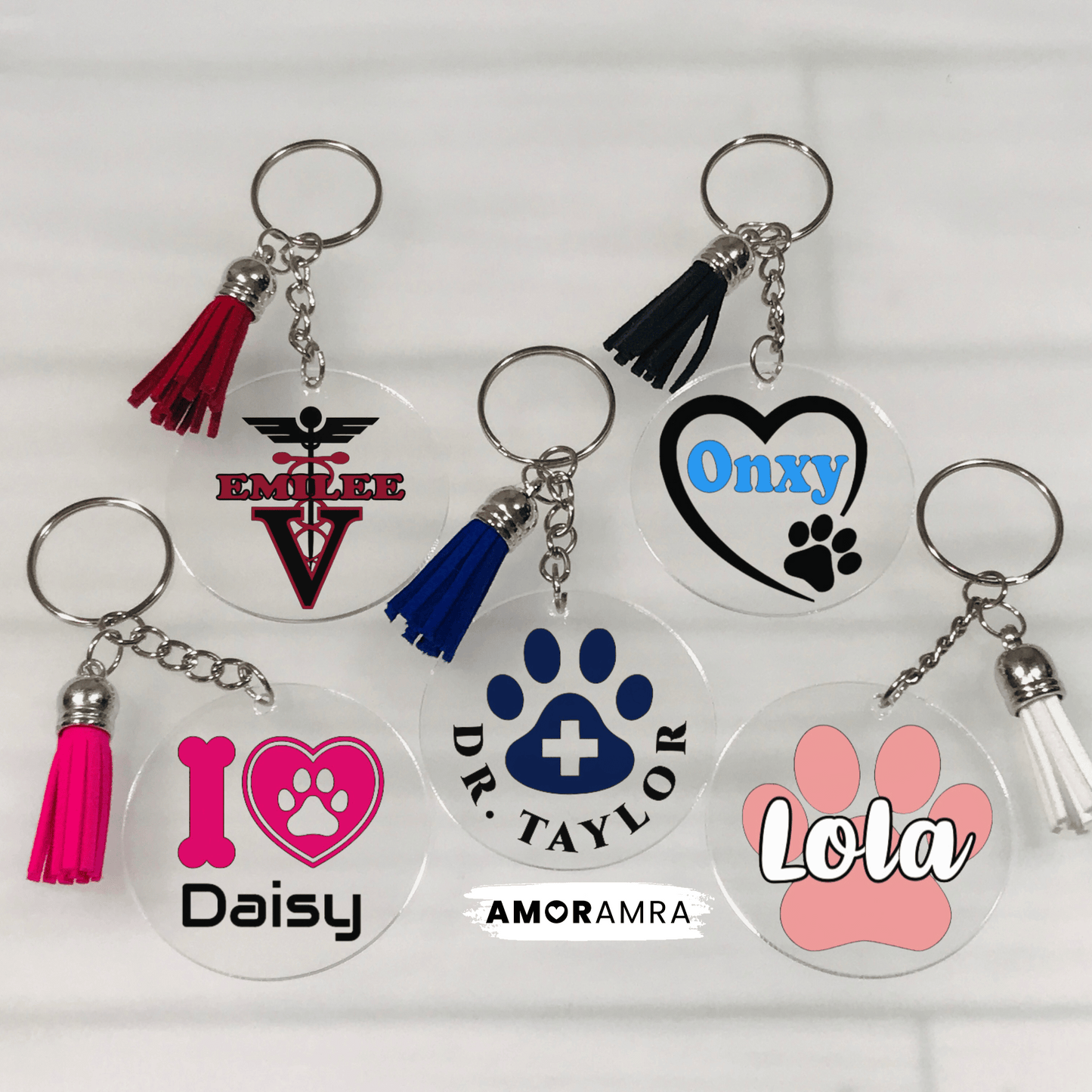 Personalized Veterinarian Keychain