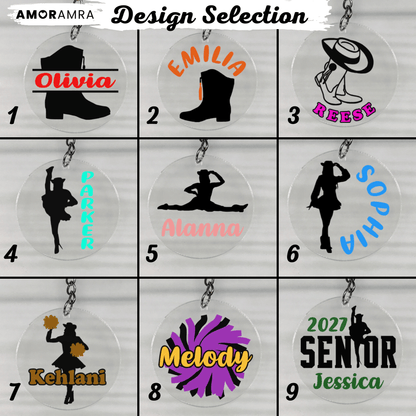 Personalized Drill Team Keychain - Amor Amra