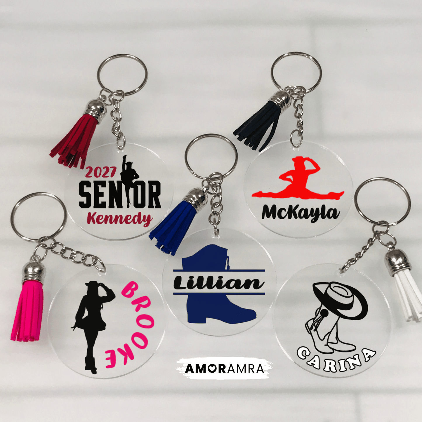 Personalized Drill Team Keychain - Amor Amra