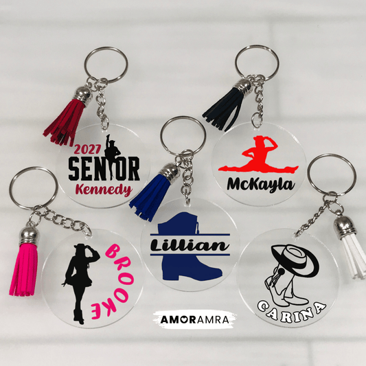 Personalized Drill Team Keychain - Amor Amra