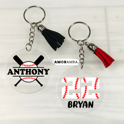 Personalized Baseball Keychain - Amor Amra