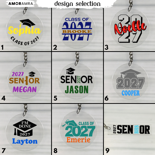 2027 Graduation Keychain | Class of 2027