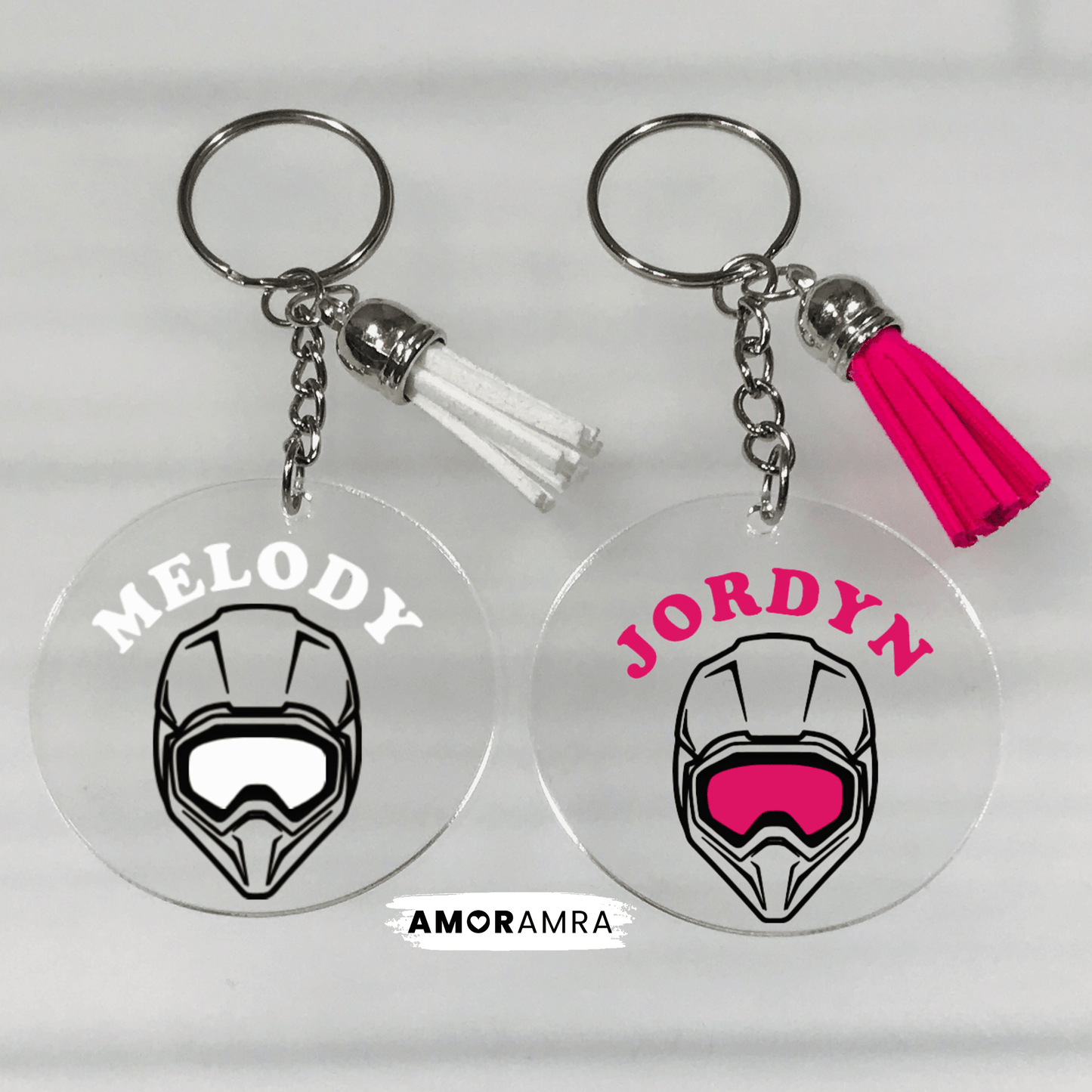Personalized Motocross Keychain