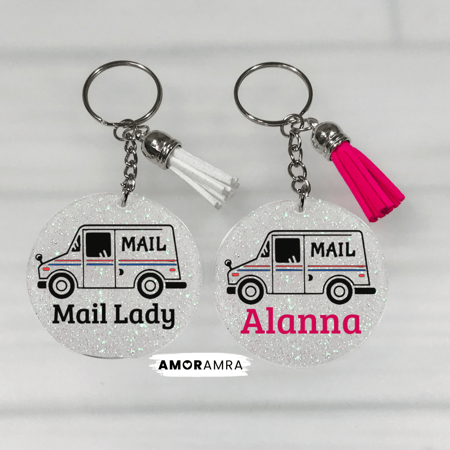 Personalized Postal Service Keychain