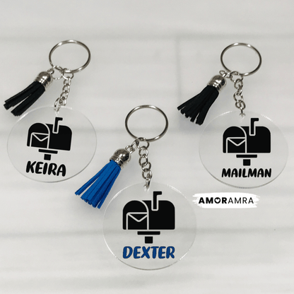 Personalized Postal Service Keychain