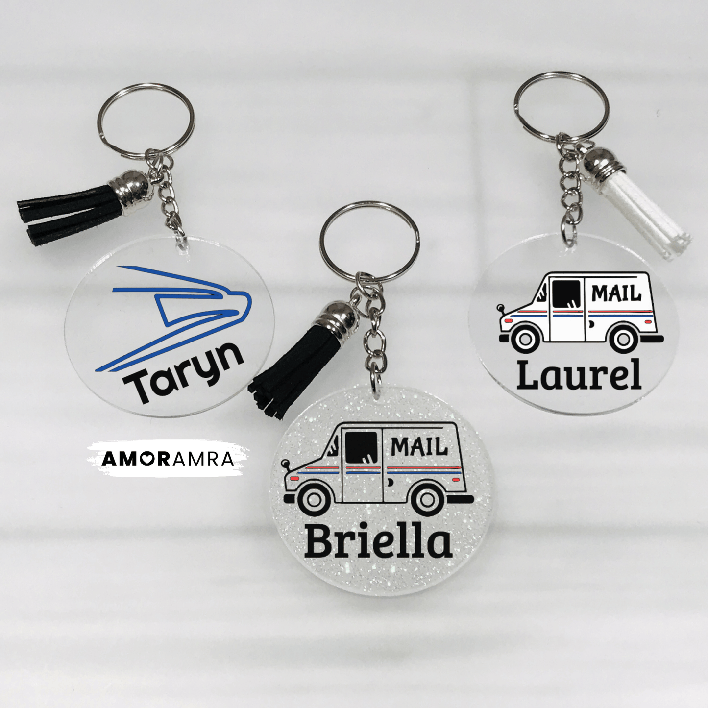 Personalized Postal Service Keychain