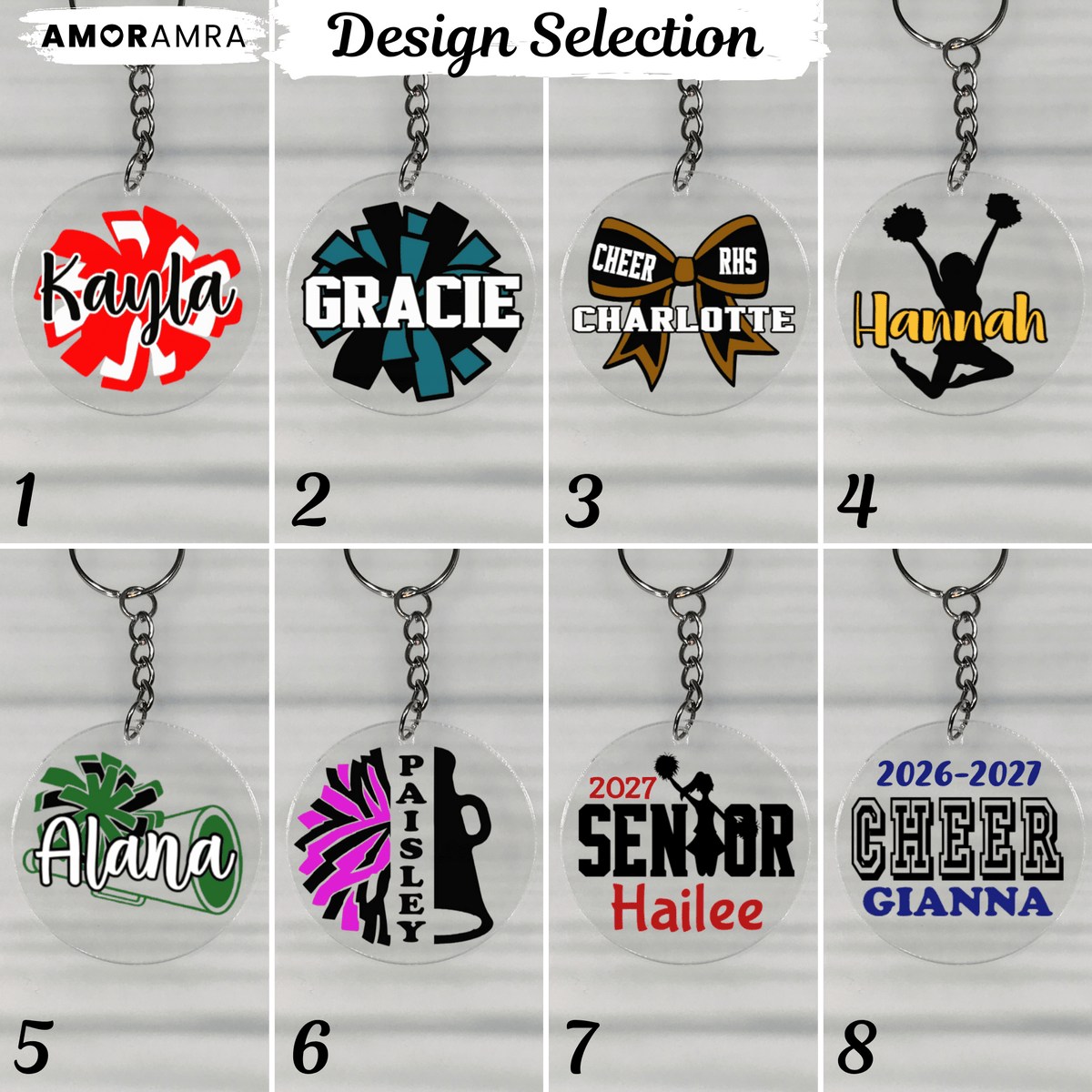Personalized Cheerleader Keychain | Cheer Gifts