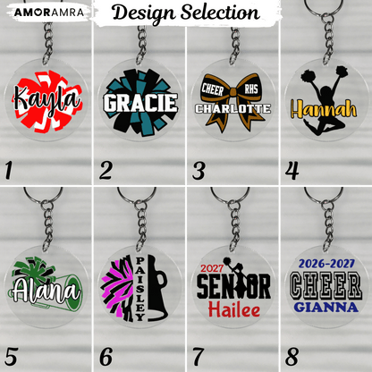 Personalized Cheerleader Keychain | Cheer Gifts