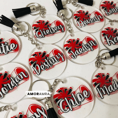 Personalized Cheerleader Keychain | Cheer Gifts