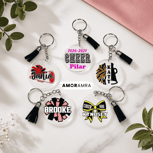 Personalized Cheerleader Keychain | Cheer Gifts
